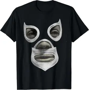 Enmascarado Plata Mexican Wrestler Legend El Santo Casual Short sleeve Cotton T-Shirt