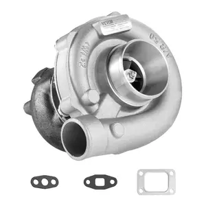 VEVOR Turbo Turbocharger with Gasket Kit, Turbo Charger Replacement for Car Engines, Compatible with 1.5L-4.0L Engine Displacements, Heat Resistance Engine Turbocharger with K418 Alloy Impeller