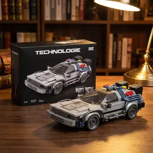 1:24  Sci-Fi Classic Movie Racing Car MOC Building Blocks Sets Time Machine Sport Cars Toys Back Future Model Bricks Vehicle Festival Gifts Collectible Toys Room Ornament