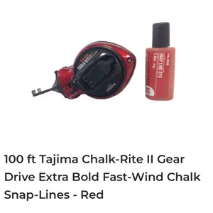 TAJIMA CHALK REEL 100FT extra bold fast-wind