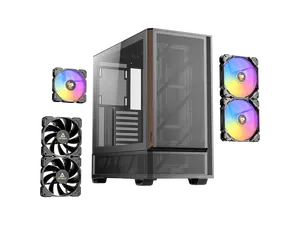 Antec P30 ARGB, 3 PWM ARGB & 2 PWM Reverse Fans Included, Metal Mesh Front with Premium Wood Accents, Optimized GPU Airflow, 360 mm Top Radiator Support, Type-C 3.2 Gen 2, Mid-Tower ATX Case