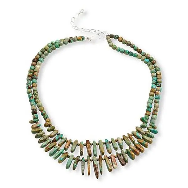Mine Finds by Jay King 2-Strand Sacred Cloud Mountain Turquoise 18" Necklace