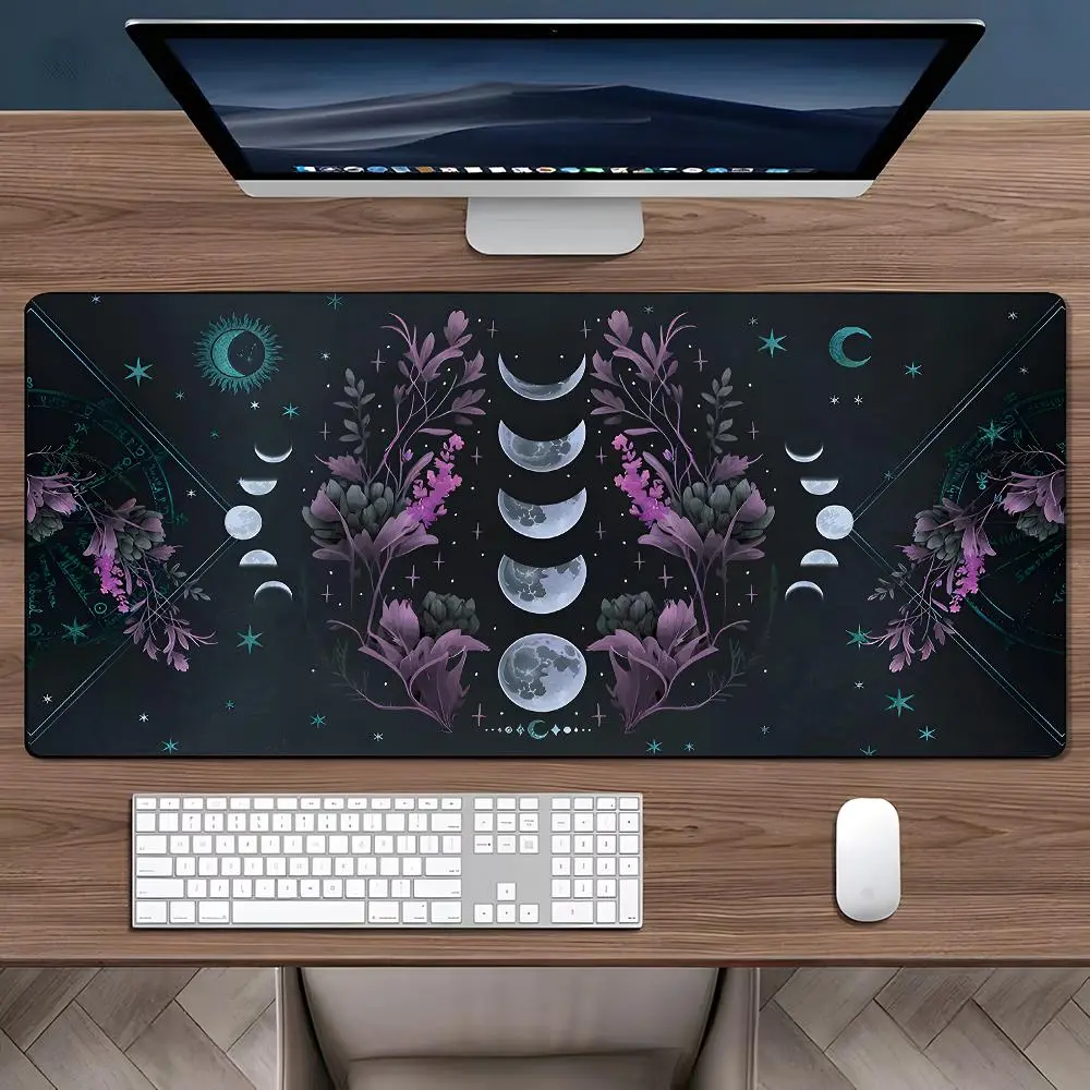 Botanical Vintage Aesthetic Floral Design Mouse Pad, Aesthetic Desktop Decoration Protective Pad, Multi-size Mouse Pad for Laptop, Desktop Computer Games, Desk Accessories, Desktop Accessory, Office Supplies, Computer Desk Mat