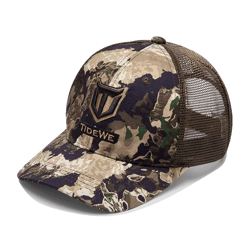 TIDEWE Veil Whitetail Mesh-Back Logo Hunting Cap with Camouflage Design and Mesh Back for Comfort