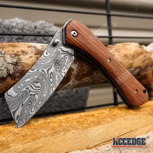 8" Outdoor EDC Pocket Knife Camping Accessories Sharp Edge Cleaver Blade Folding Knife for Camping Hunting Gear Survival Kit Multifunctional Tool