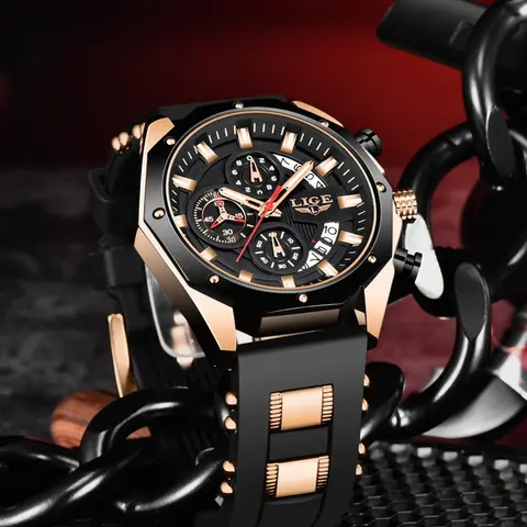 Men's Classic Business Fashion Waterproof Round Dial Analog Quartz Watch, Analog Wristwatches, Fashion Watch for Party, Daily Clothing Decor, Trendy All-match & Exquisite Watch for Birthday Gift with Box