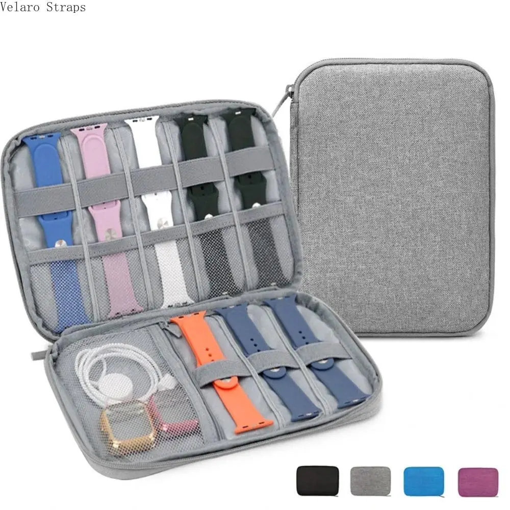 Waterproof PVC Watch Band Organizer Case, Compact Pouch for Business Travel & Home Storage, Holds Multiple Straps & Accessories, Basic, Everyday, Daily Organization, High-Capacity, Fashion, Lightweight, Casual
