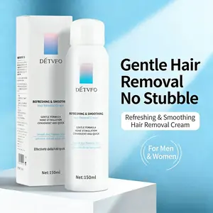 Sensitive Skin Bikini Hair Removal Cream, Gentle Depilatory with Hydrating Formula, Smooth Finish for Women & Men