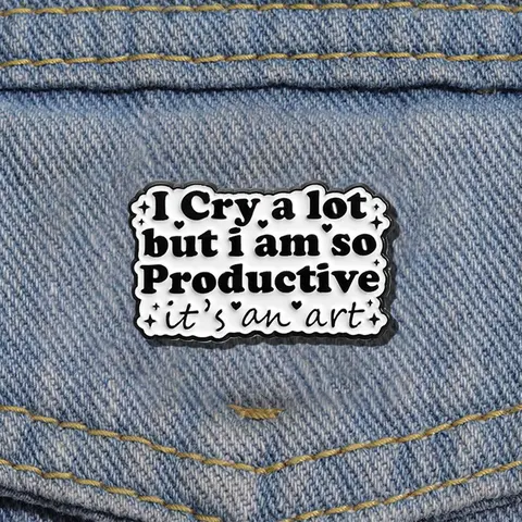 Slogan Enamel Pin, Lapel Pins, Cute Brooch, Exquisite Brooch, Brooch Clip, Fashion Accessories for Women & Men, Enamel Pin Suitable for Backpacks, Jeans, Scarves, Hats Decoration, Alloy Brooch Pin