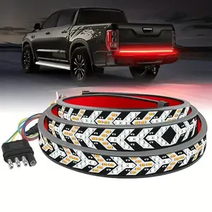 Fall Warning Signal Driving Light Strip, 2025 Warning Signal Driving Light Strip, 48 in Arrow Led Tailgate Light Bar Strip for Truck, Pickup Truck Tailgate Dynamic Tail Light Strip Bar