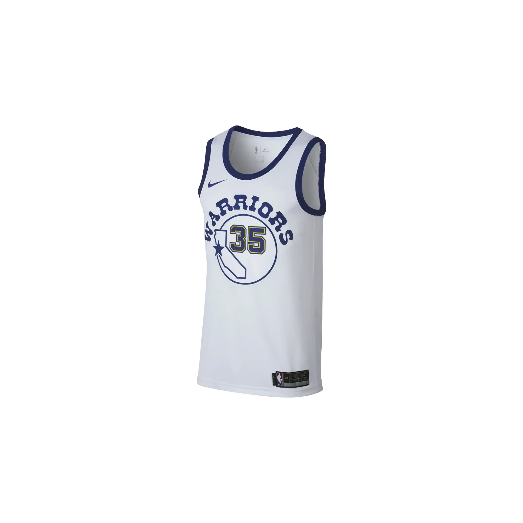 NBA Kevin Durant GS Warriors Swingman Jersey "White HWC" 904152 101