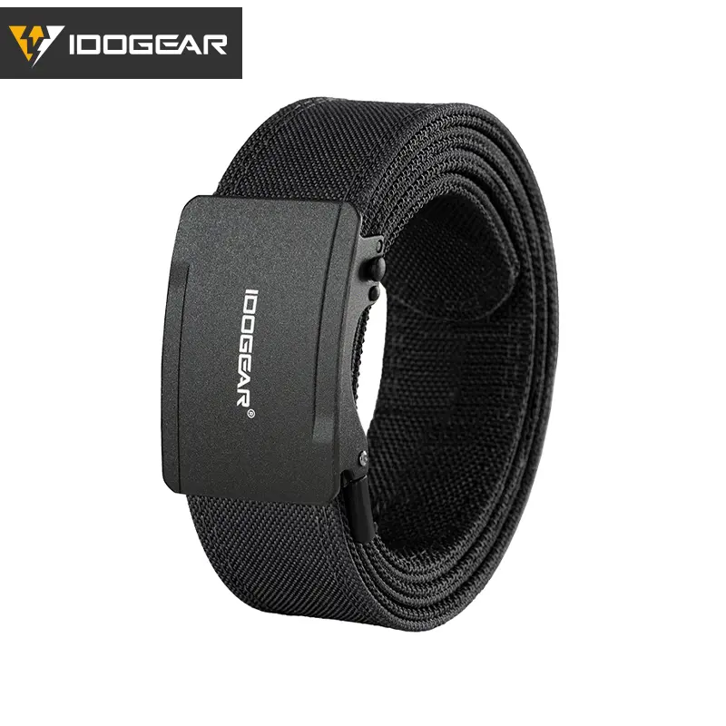 IDOGEAR Men's 1.5" Ratchet Belt Reinforced Buckle Adjustable Waist Heavy Duty Sport Belts Quick-Release for Everyday Carry Belts for Golf Casual Style Must-have Belts Local Warehouse 3449