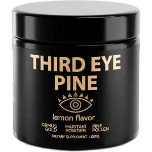 Third Eye Pine Haritaki Pine Pollen Ormus Gold Powder for Spiritual Clarity & Wellness 220g