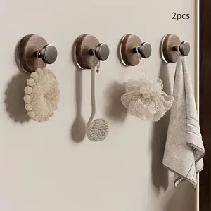 Magnetic Backing Hooks, Heavy-Duty Reusable Adhesive Hooks, Self Adhesive Hooks, No Drill Installation, Strong Load Capacity, for Clothes, Bathroom, Utility Hooks, Modern Home Organization, Utility Hooks For Clothes, Bathroom Organization
