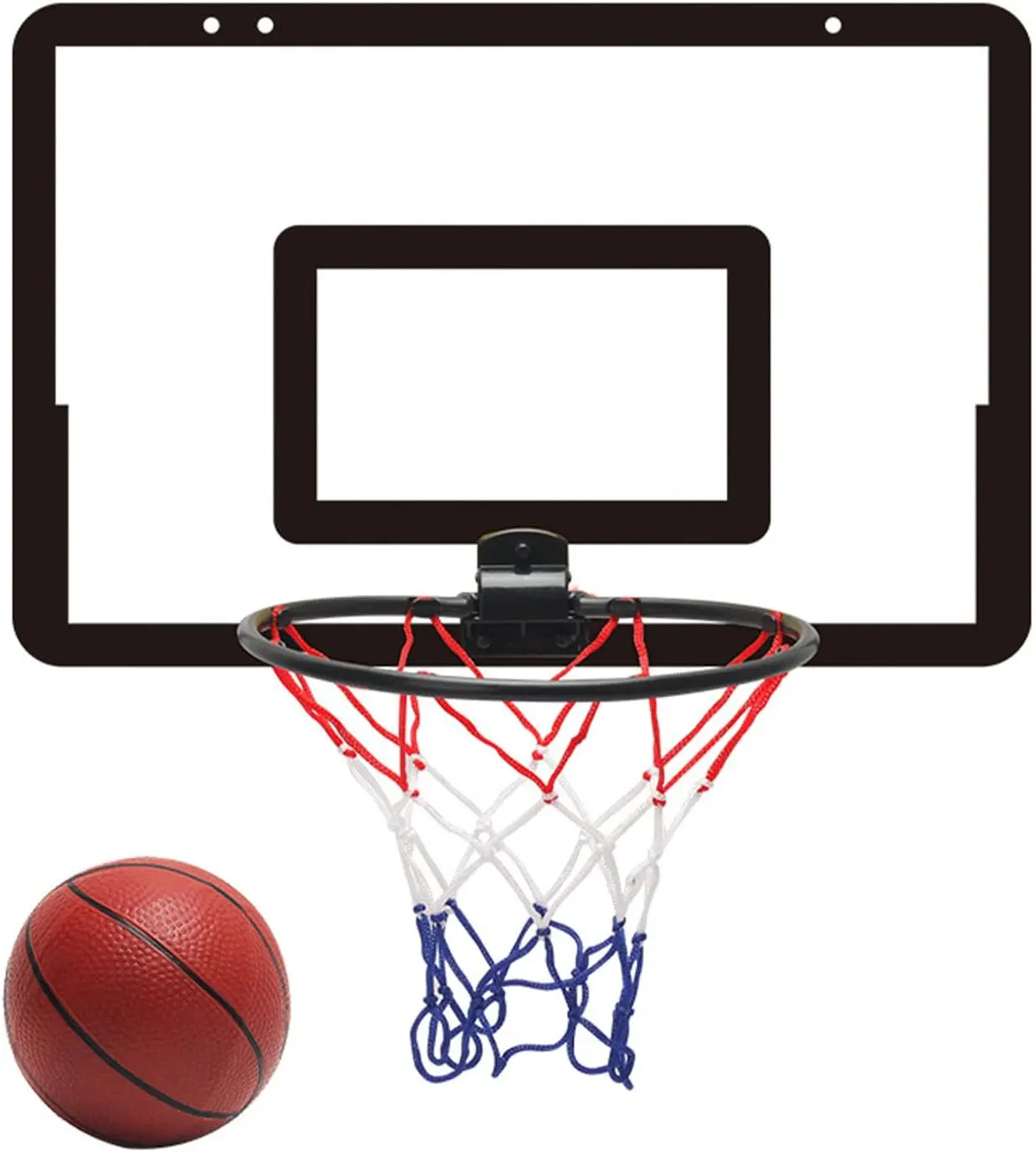 Indoor Mini Basketball Hoop for Door - Tough PVC Backboard, Handy Hook, Universal Compact Fit, Unisex Kids Practice Gear, Space-Saving Teenage Boy Gift Idea, Teenage Boy Gifts, Boy Gifts