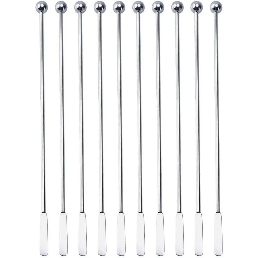 20 count Stainless Steel Coffee Beverage Stir Sticks  Stirrers Drink Swizzle Stick 7.4" Swizzle Stick Picks Tools