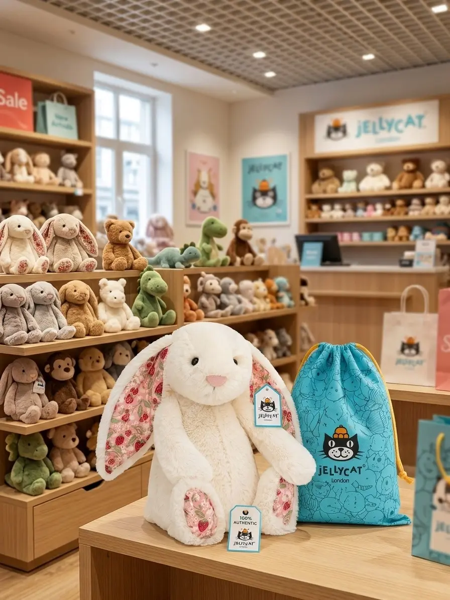Jellycat Blossom Bunny Plush Toy | Ships from US | Includes Official Gift Bag