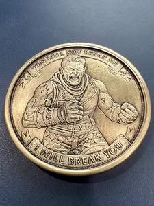 You Will Not Break Me Metal Coin, Dungeon Crawler Carl Challenge Coin, LitRPG Fantasy Collectible, Gamer Gift for Book Lovers and Fans
