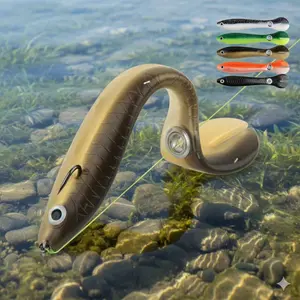 High Elasticity Silicone Swimbait with Anti-Tear Tail Hook, Tangle-Free Design for Bass and Pike Fishing. 10cm 6g Lure, Professional Freshwater Saltwater Swim Bait Set, Soft Swimbait Artificial Lure.