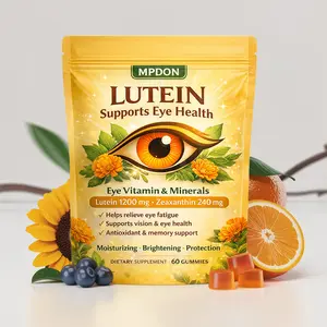 Lutein & Zeaxanthin Gummies – Eye Health Support with Astaxanthin, Vitamins A C E – Blue Light Defense & Vision Care, Berry Flavor – 60 Gummies