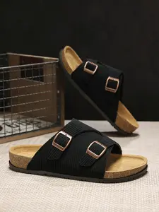 Unisex Boho Plaid Slippers, Soft Eva Sole, Breathable Fabric Upper, Anti-Slip Rubber Bottom, Ideal for All Seasons & Outdoors, Footwear