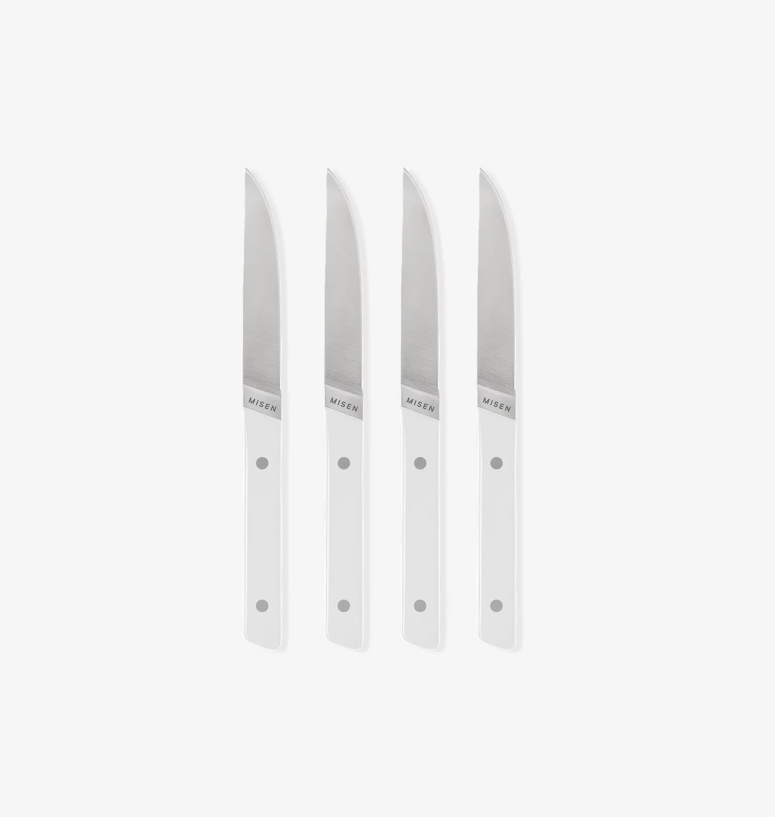 4-Piece Straight-Edge Steak Knives (ACUTO440) - White