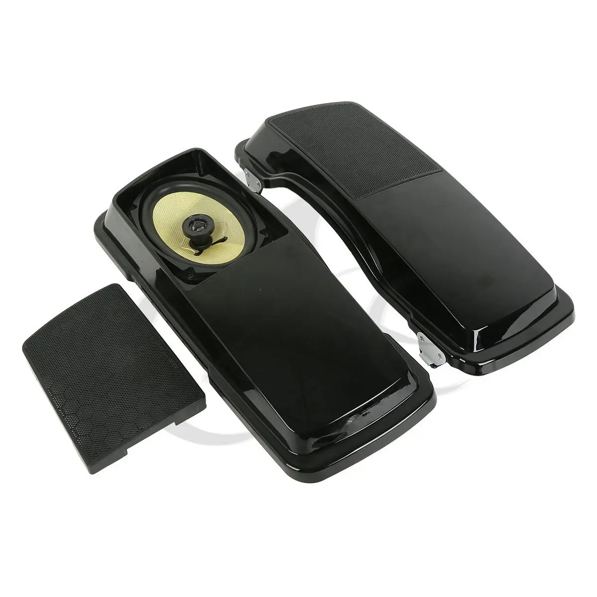 TCMT 6 x 9" Saddlebags Lid + Speakers Fit For Harley Touring FL Bagger 1994-2013