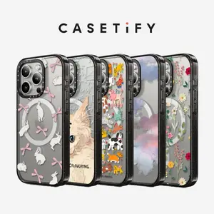 CASETiFY MagSafe Impact Case for iPhone 15/14 Series [4X Military Grade Drop Tested / 8.2ft Drop Protection / Compatible with Magsafe] - Black（5）