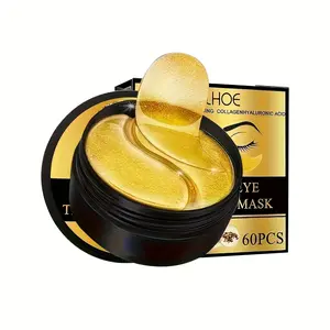 A set of 60 golden eye masks, eye moisturizing stickers, containing collagen acid, designed to enhance skin firmness, Moisturizer