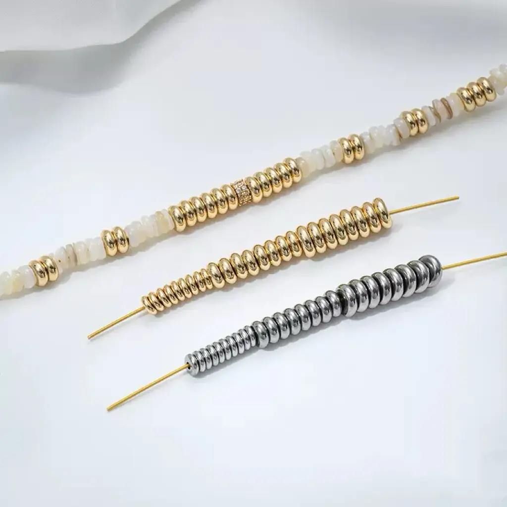 Titanium steel DIY handmade beaded necklace accessory craft item material
