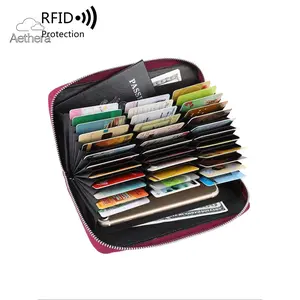 Women's 2026 New Solid Color Large Capacity Credit Card Holder, RFID Blocking Slim Card Organizer Wallet, Casual Versatile Card Case for Women & Men, Lightweight Durable Daily Card Wallet