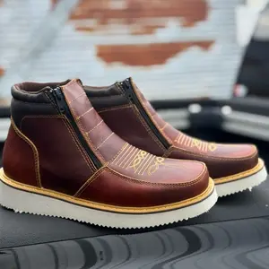 Botin Double Cierre Roble