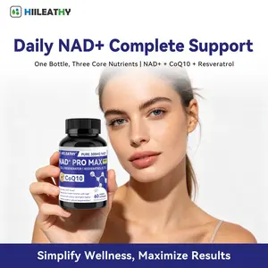 HIILEATHY NAD+ PRO MAX | Natural Nutrient Mix with Core Ingredients | Proudly Made in USA