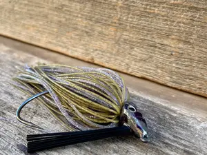 Star Jigs Pumkin Shad with purple Swim JIg