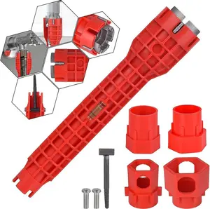 Eight-in-One Multi-Function Sink Wrench for Bathroom Tasks Screw Movable Faucet Water Heater Tool 14 Basin Multifunctional Kitchen Repair Wrench Tiktokshopspringglowup