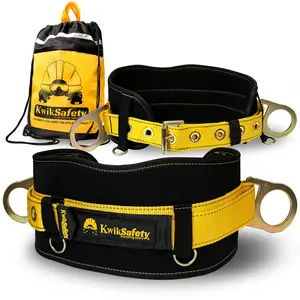 KwikSafety BEAVER TAIL Safety Belt OSHA Compliant 2D Ring Back Support - Model No.: KS6101