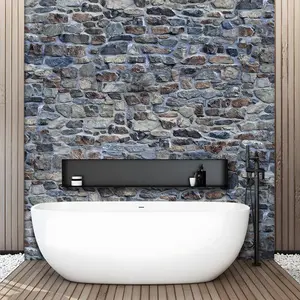 Stone Pattern Self-adhesive Wallpaper, Removable Wall Sticker, Waterproof Wall Decal, Wall Art for Home Living Room Bedroom Decor, Modern, Interior, Decorative Wallpaper, Peel and Stick Wallpaper Designs