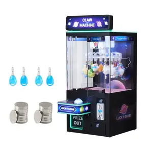 Summervibes VEVOR Claw Crane Machine, Medium-Sized Arcade Game Machine with Light Sound, Adjustable Difficulty, Precise Toy Candy Grabber Prize Dispenser Vending Toy, for Commercial Home Cinema, Black Purple