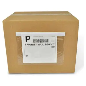 SJPACK 6" x 9" Clear Adhesive Top Loading Packing List Clear Shipping Pouches, Mailing/Shipping Label Envelopes (100 Pack) Suitable For Business Seal Protected Saves Time Usable Dimensions