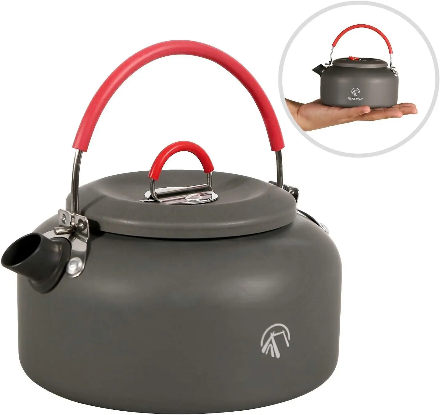 0.8L Mini Outdoor Camping Kettle,  Water Pot with Carrying Bag, Compact Lightweight  Kettle