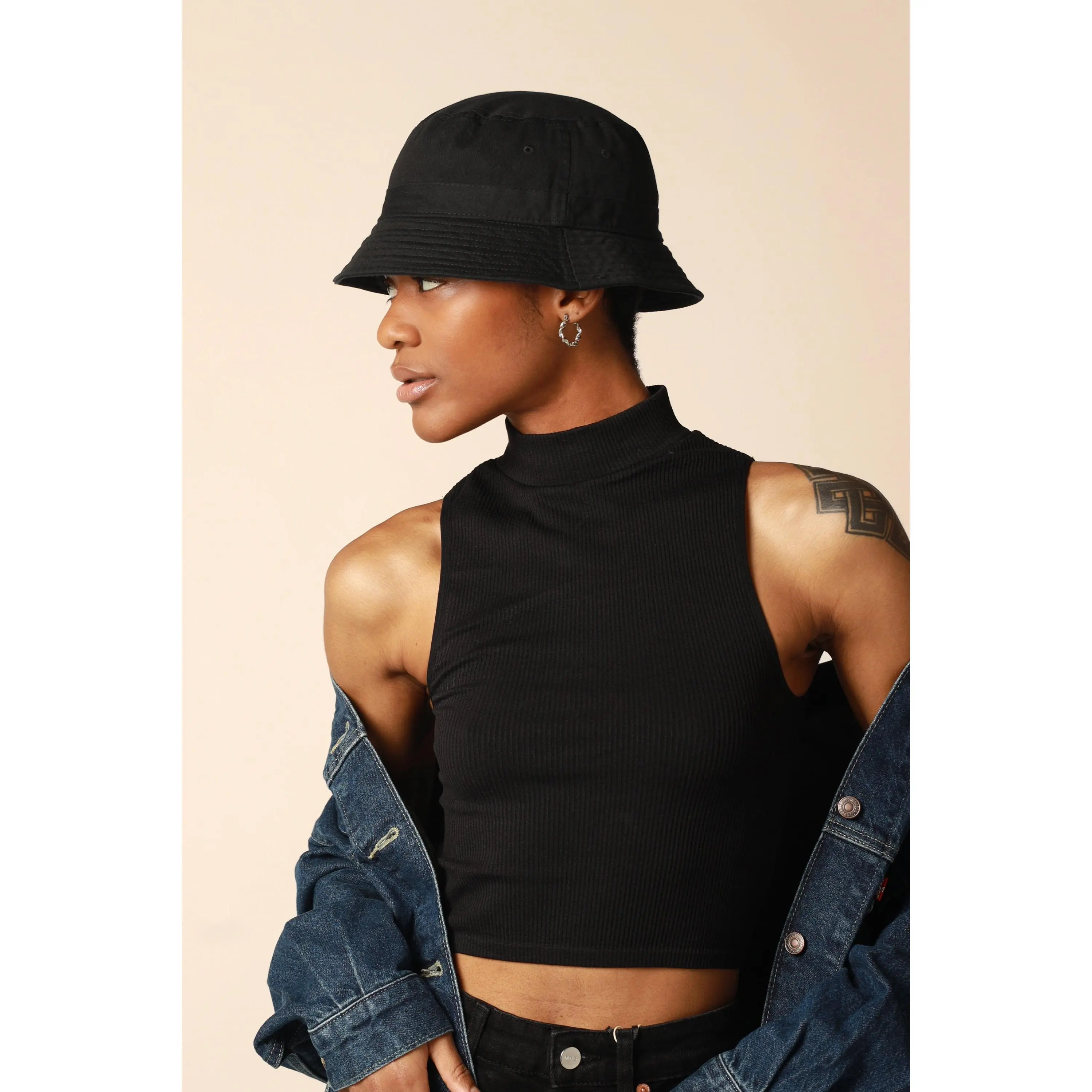 Classic Cotton Bucket Hat for Summer – Lightweight Cotton Sun Hat
