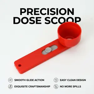 Multi-Purpose Precision Pro Powder Funnel Scoop –Built-In Funnel | Perfect for Narrow Bottles Supplement Scoop for Pre-Workout, Creatine, Electrolytes & Baby Formula