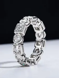 1 PC Glamorous Cubic Zirconia Ring For Women Wedding Engagement Valentine's Day Party Gift