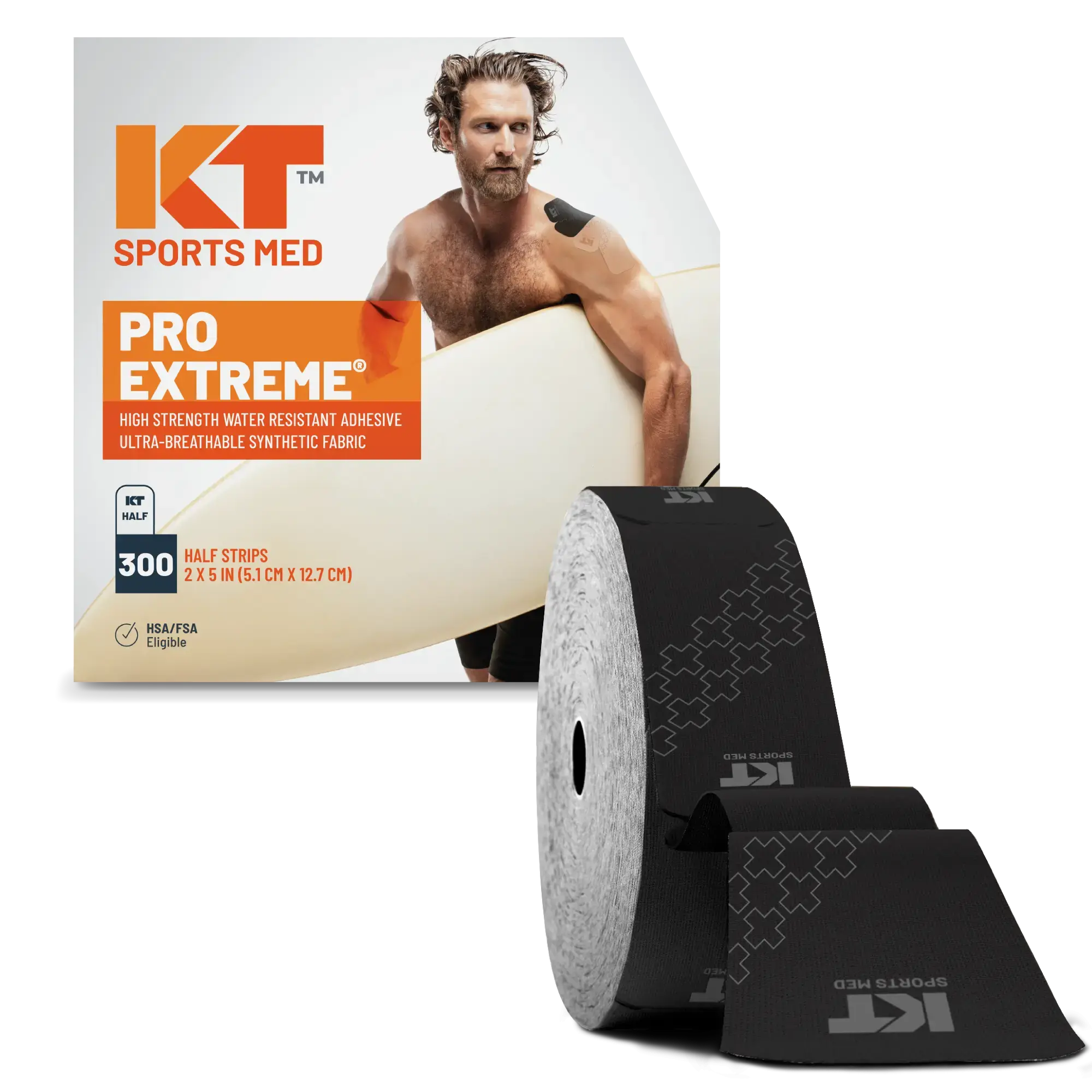 KT Tape Pro Extreme 300 Half-Strips 5" Precut Athletic Tape