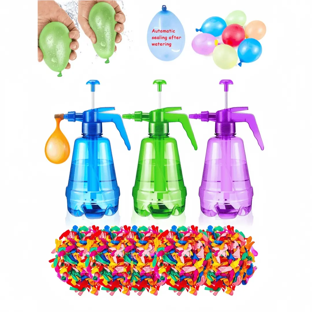 Water Balloon Pump 3 in 1 Air and Water Filler, Balloon Inflator, Lightweight Portable Water Balloon Filling Station for Summer Parties, Quick Inflation for Water Battles, Balloon Party Supplies