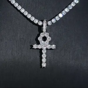 Ankh Pendant Lab Diamond – 14k Gold