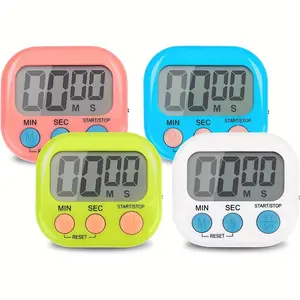 1 piece, multi-function electronic timer, magnetic digital timer, Digital adjustable timer, LCD display, bell/mute switch countdown timer, used in breaks, cooking, gyms, timer gifts, kitchen accessories