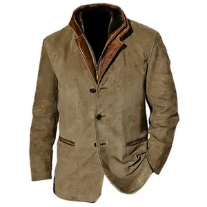 Heavy industry vintage Michigan workwear jacket men's retro casual jacket