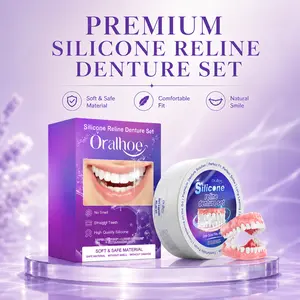 Custom Fit Full Denture Set for Adults – Natural Looking Snap-On Veneers for a Brighter, Confident Smile | Comfortable Reusable Teeth Cover with Easy Mold Technology | Instant Cosmetic Tooth Replacement & Whitening Appearance