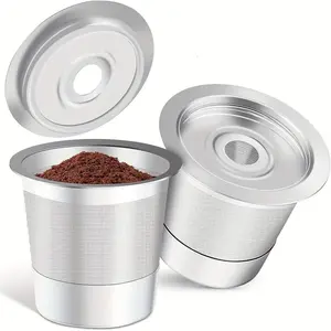Stainless Steel Reusable Coffee Filter, Reusable Coffee Pod, Lightweight Reusable Filter, Coffee Filter Compatible with Coffee Maker Machine, Kitchenware, Kitchen Gadgets, Home